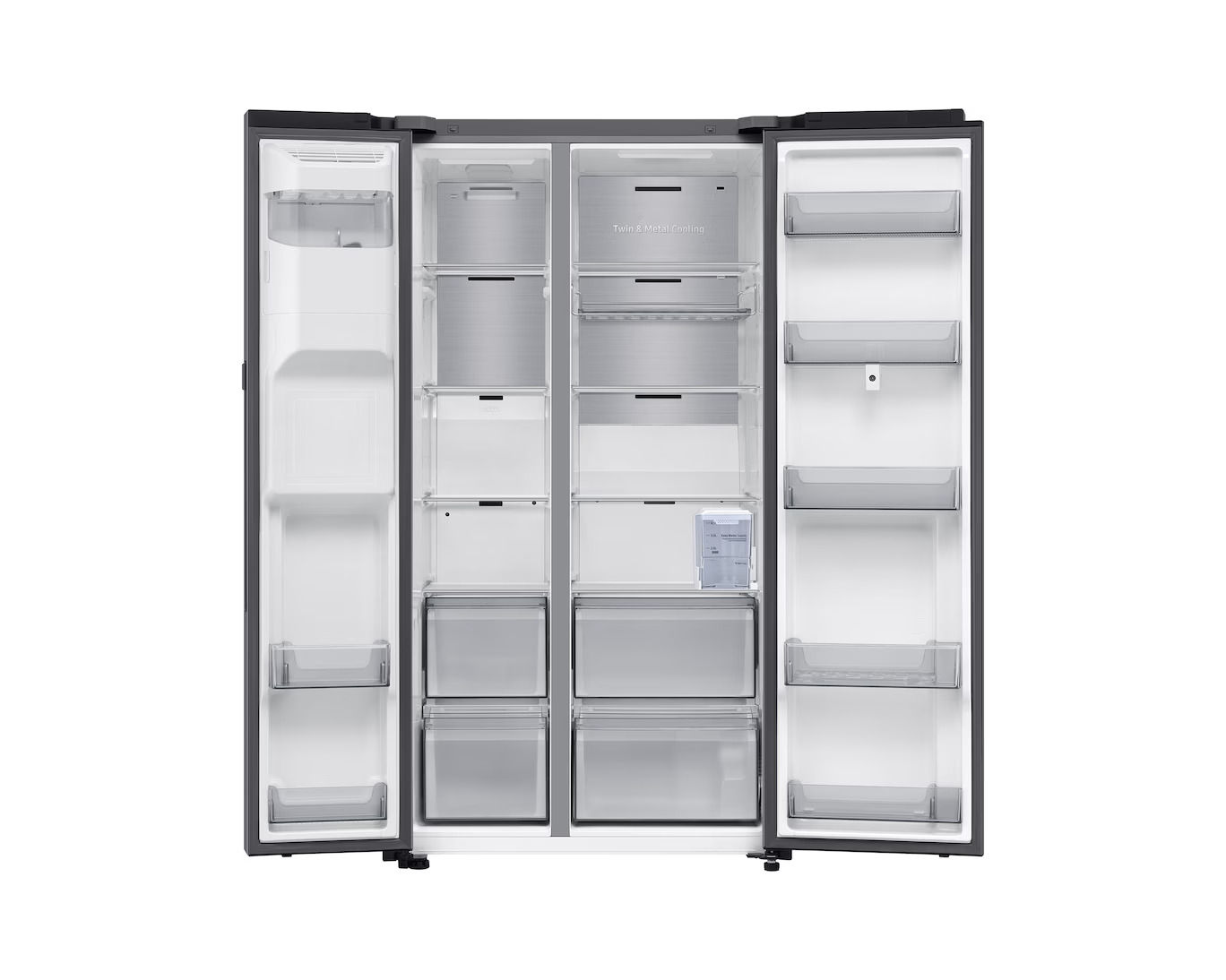 Samsung RS90F67BETEF, Side-by-Side Family Hub mit View Inside ,Wassertank 614L – Bild 3